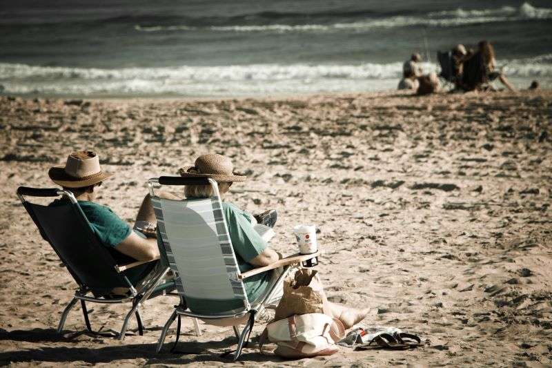 Relaxing At The Beach