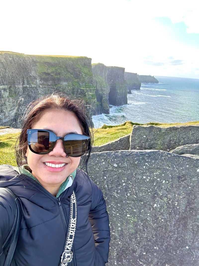 Christine Rogador at Cliffs Of Moher
