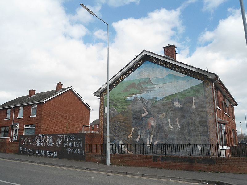 Irish Potato Famine mural