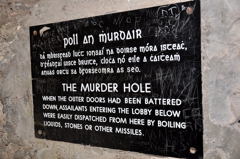 murder hole blarney castle