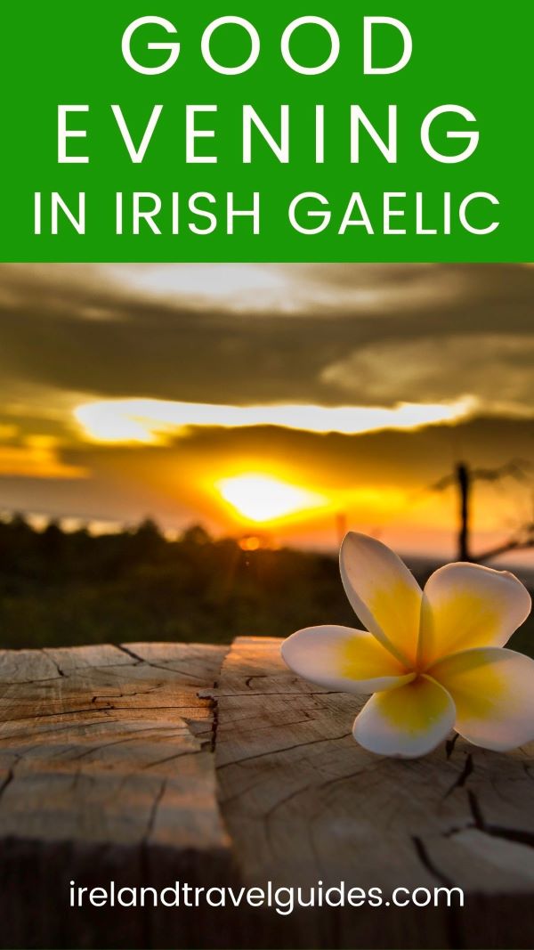 GOOD EVENING IN IRISH GAELIC