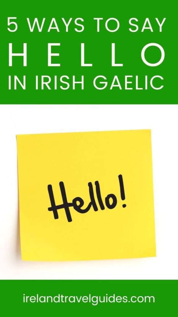 How To Say Hi In Irish Audio