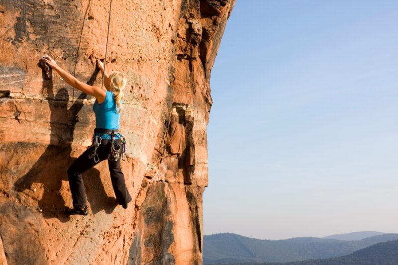 Rock climbing