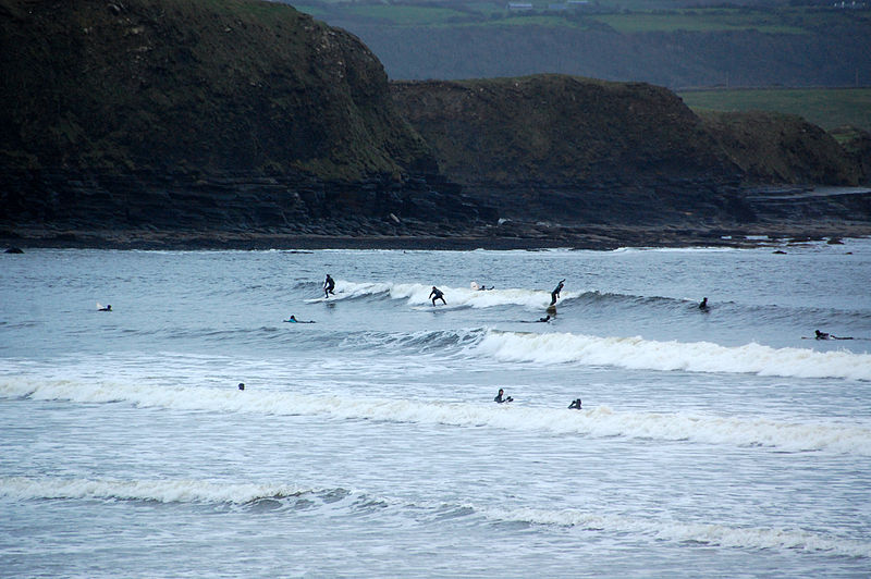 Surfers in Lahinch