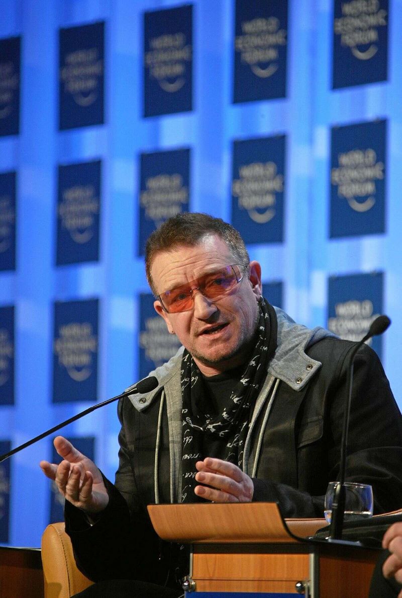 Bono famous irish rock singer