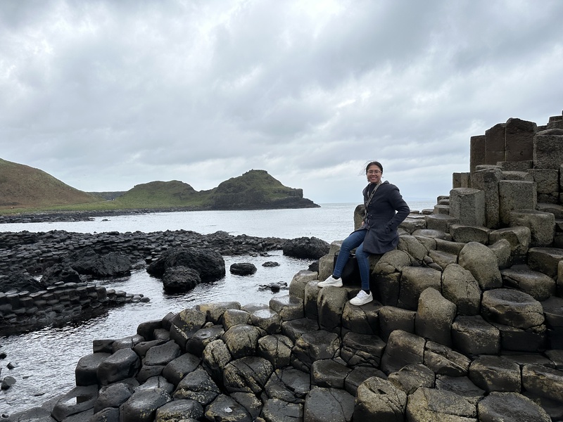 Chrisrine Rogador at Giant's Causeway