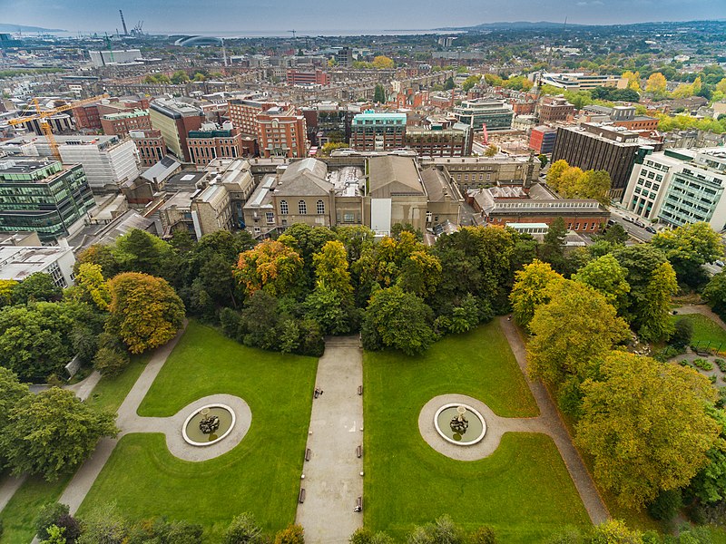 Park in Dublin Iveagh Gardens Aerial