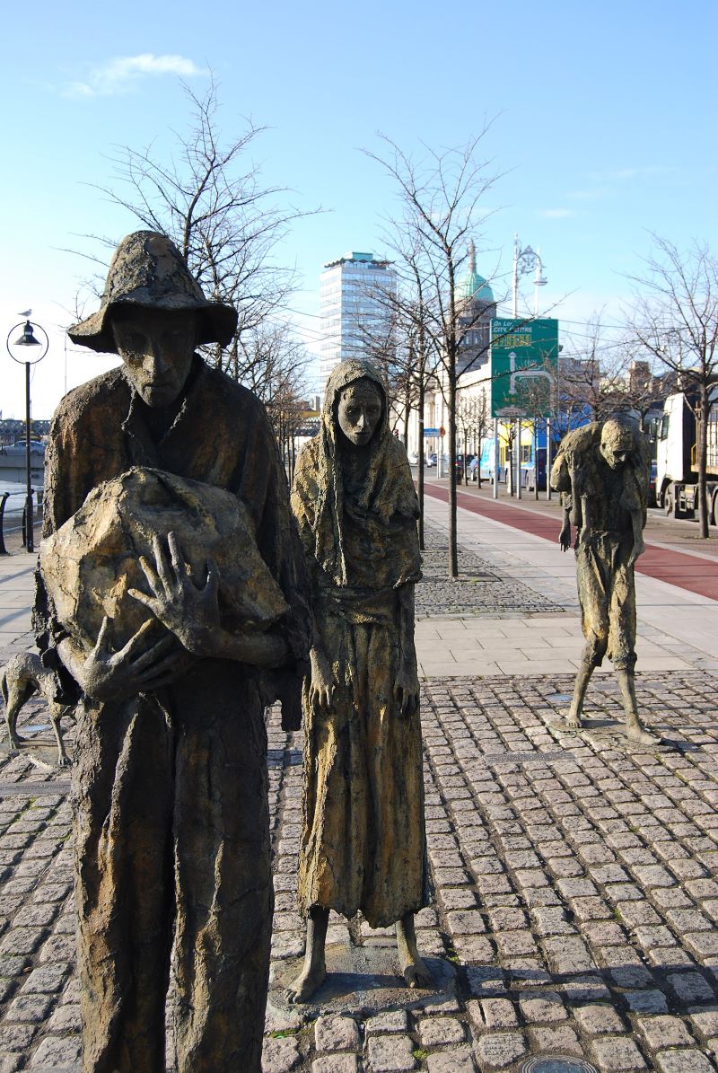 Famine Sculptures in Dublin