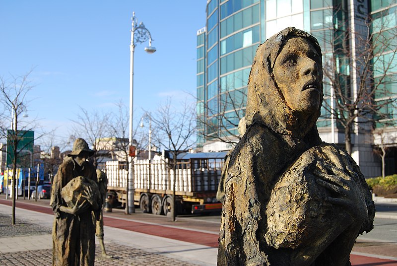 Famine Sculptures in Dublin