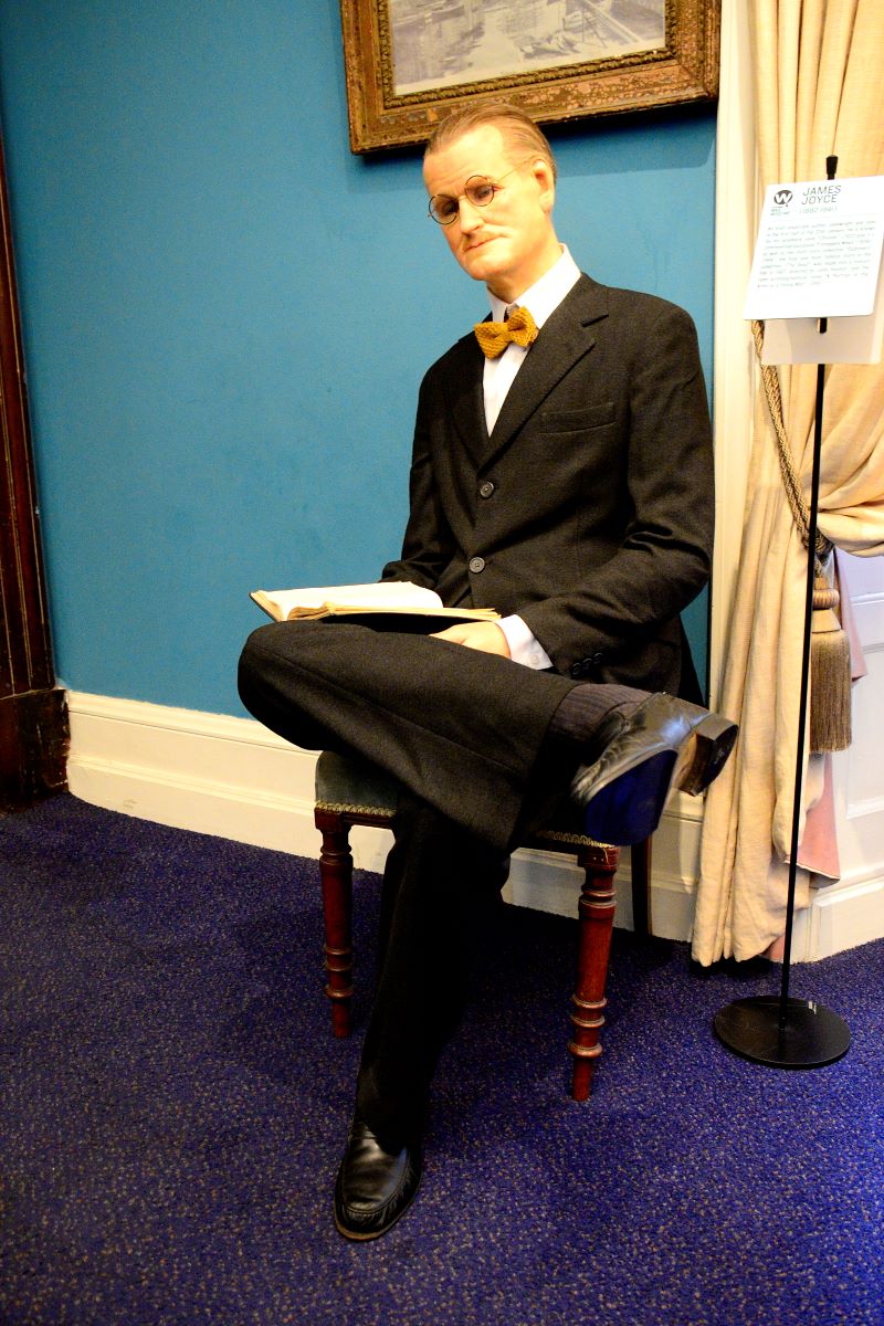 Wax statue of James Joyce, National Wax Museum Dublin Ireland